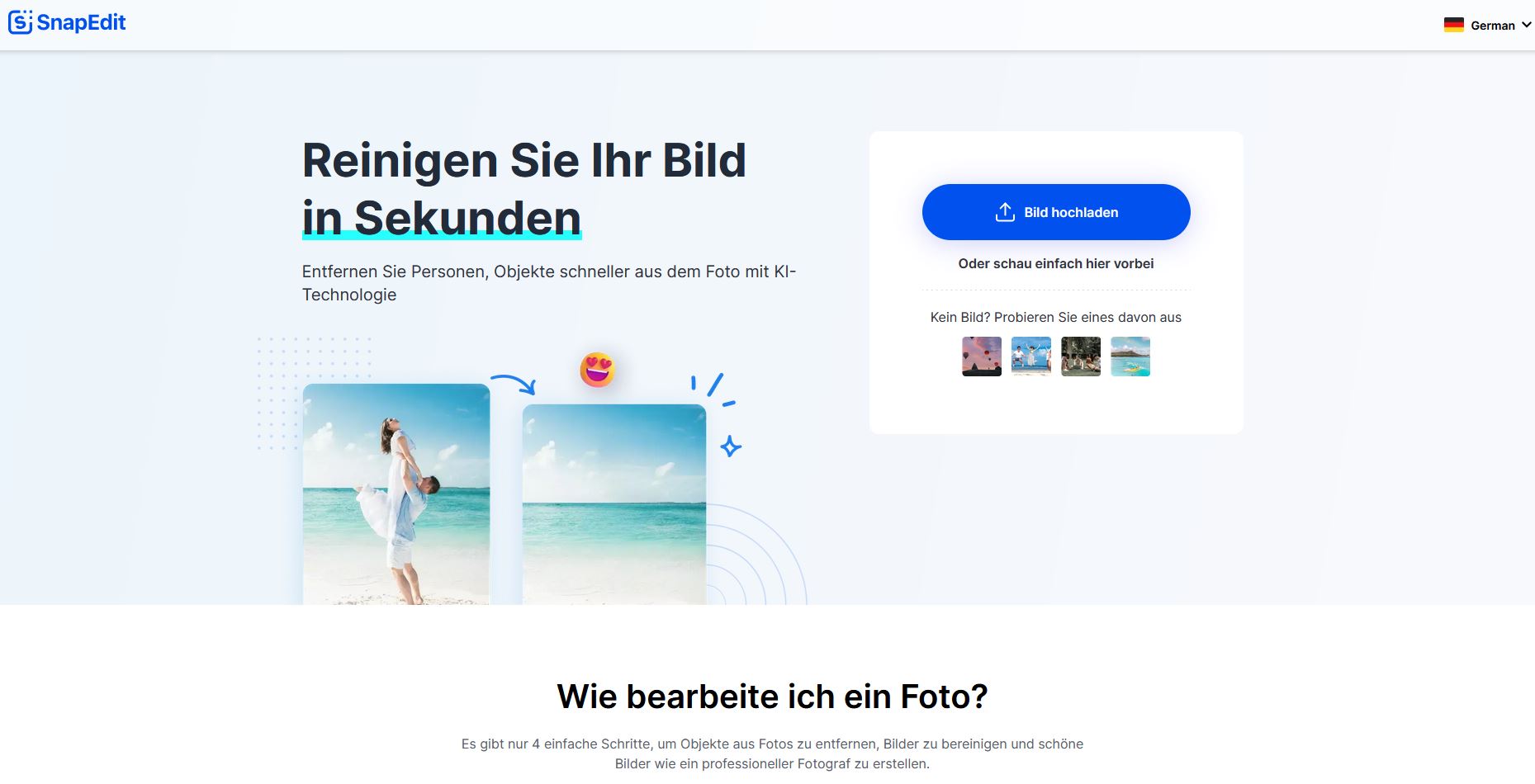 Objekte aus Foto entfernen